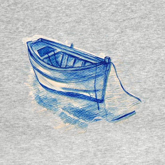 Getaway Boat by minniemorrisart